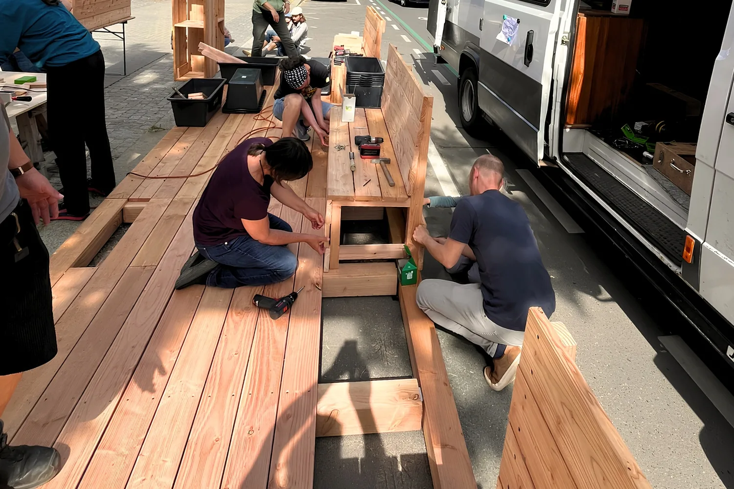 Parklets am Tramdepot Schöneberg
